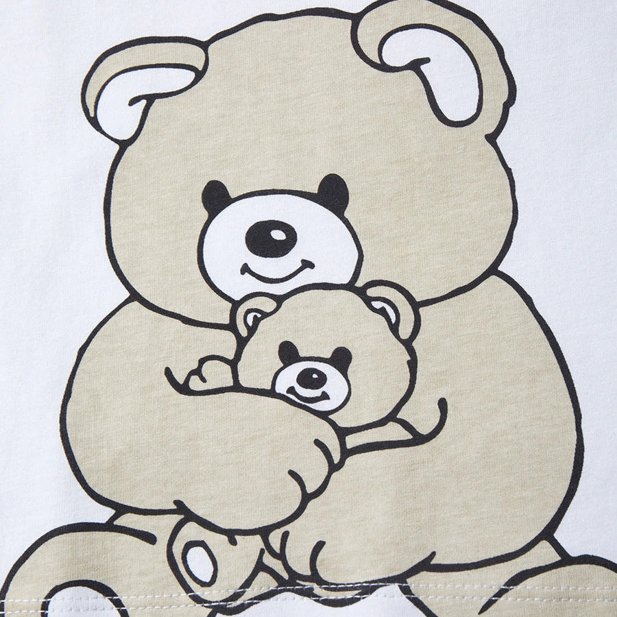 Boys'cotton T-shirt with bear printed