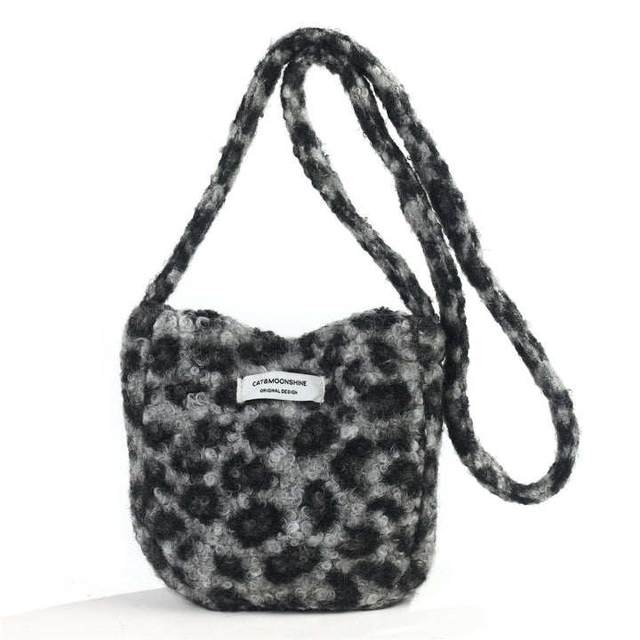 Plush chic large capacity shoulder crossbody bag