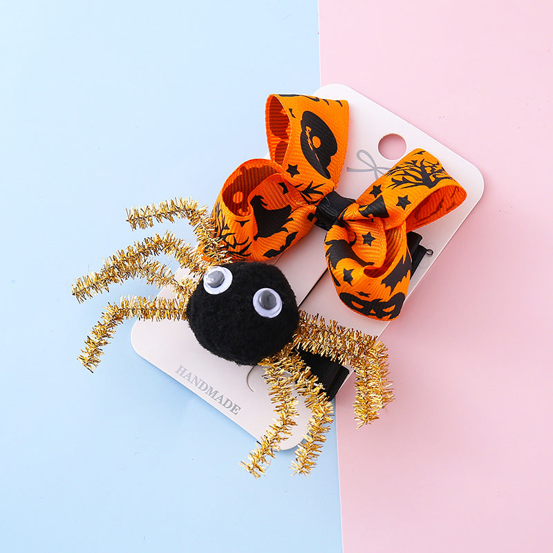 Halloween funny 3D spider hair clip party dress up