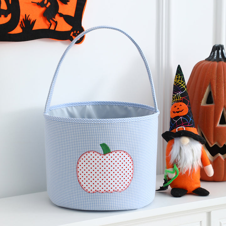 Halloween Pumpkin Trick‑or‑Treat Candy Basket Storage Basket