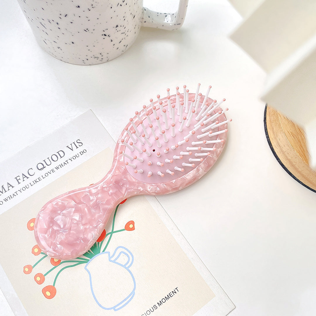Acetate colorful air bag comb small portable massage comb