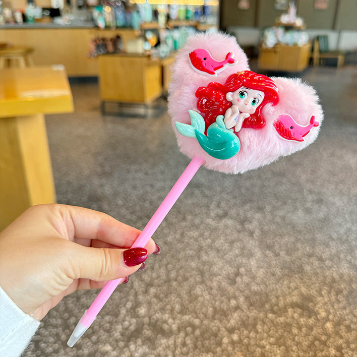 Princess furry Love Heart Ballpoint Pen Creative gift