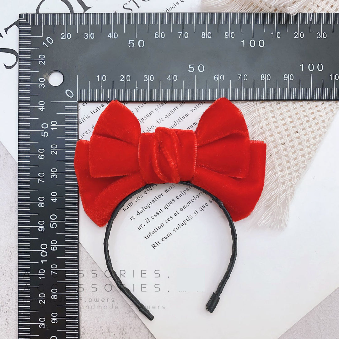 Handmade Velvet Bow Headband for dolls labubu headband