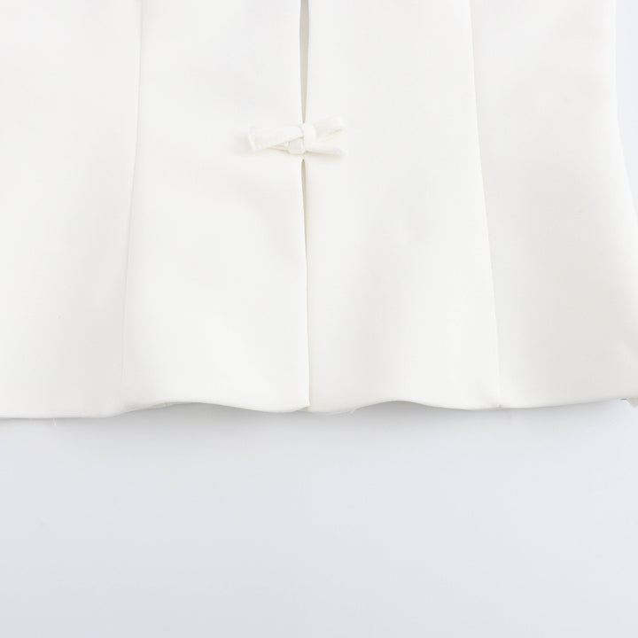 Halter Neck Bow Tie Solid Color sleeveless Top