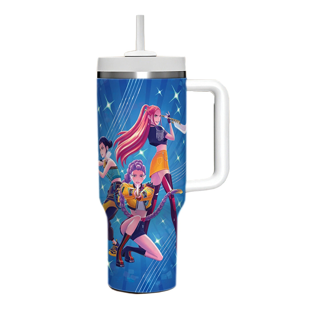 KDH K-pop inspired Stainless steel thermos Cups travel Tumblers-40oz
