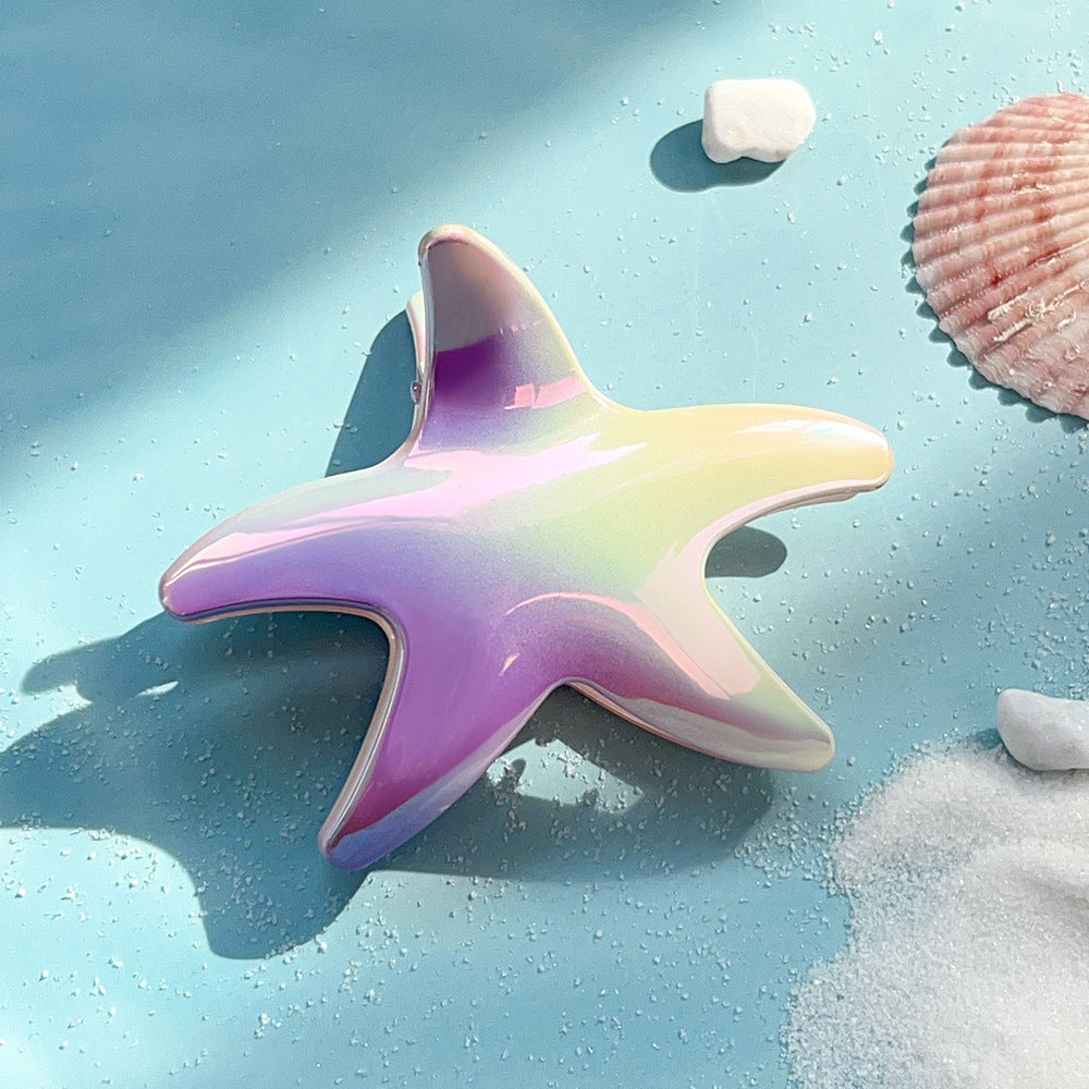 Gradient starfish hair clip beach seaside hair accessories