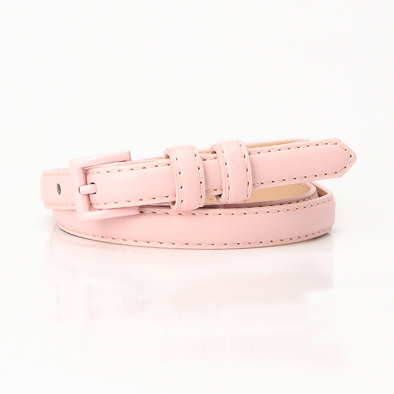 Summer fashion dopamine color women's thin belt