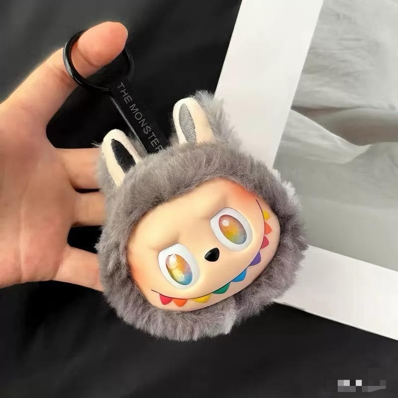 Plush Labubu keychain creative bag pendant small gifts