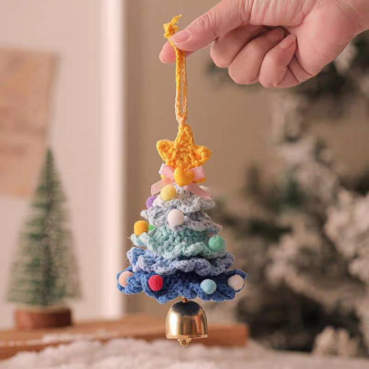 Hand-crocheted Christmas tree pendant Christmas creative gift