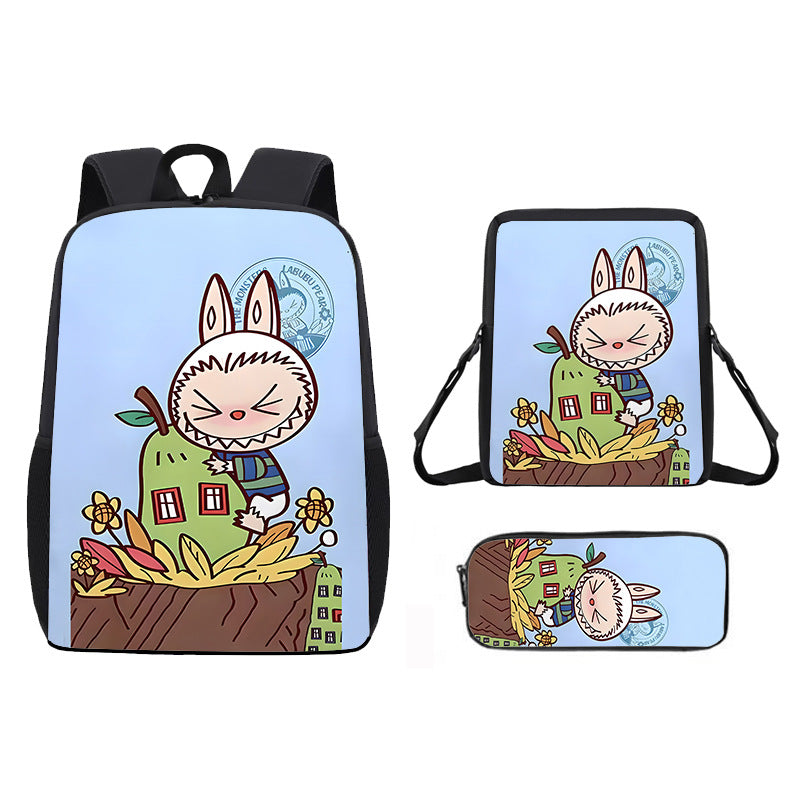 Labubu school bag 3PCS set backpack pencil case