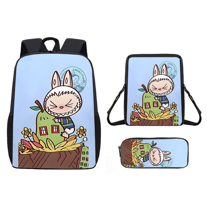 Labubu school bag 3PCS set backpack pencil case