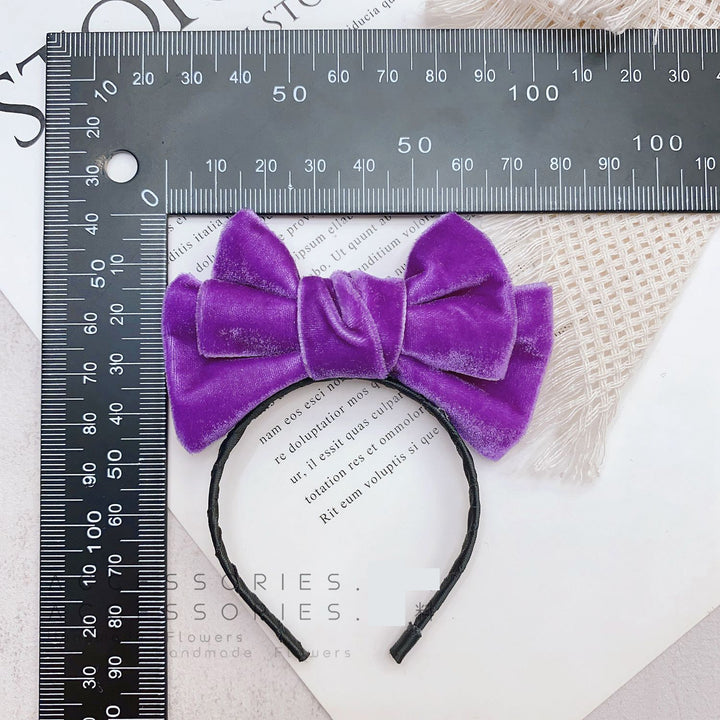 Handmade Velvet Bow Headband for dolls labubu headband