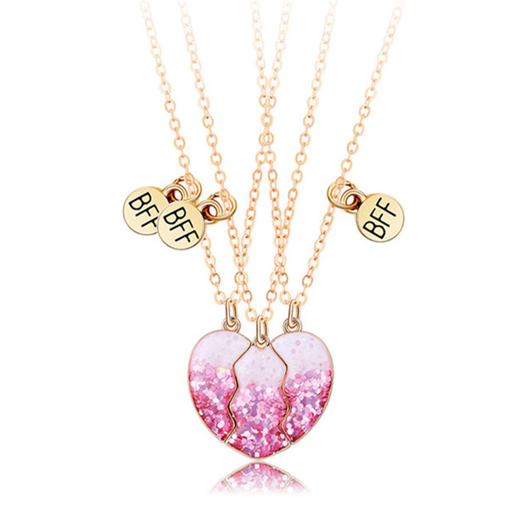 Valentine's Heart-shaped magnetic necklace for best friends students gift