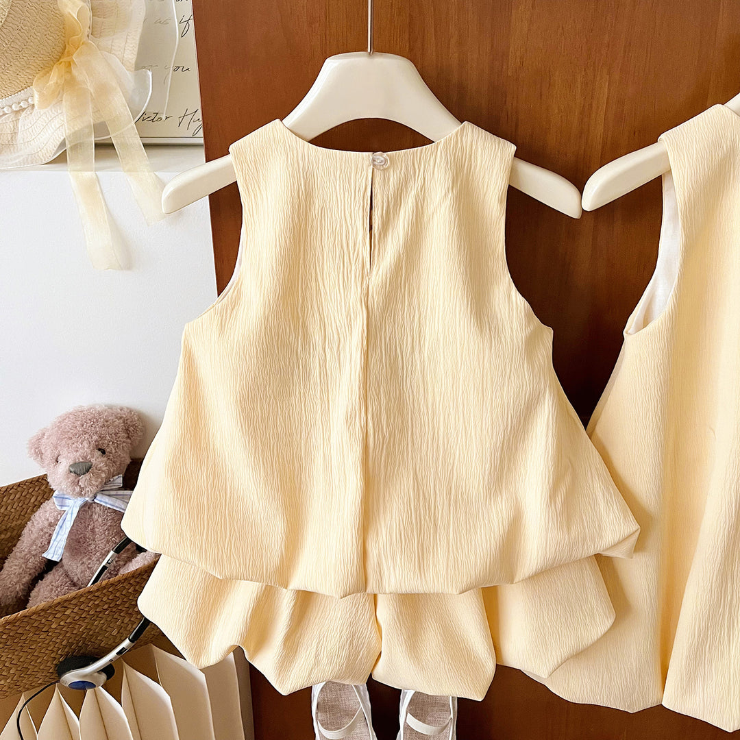 Cute little duck yellow flower bud dress silly goose outfit