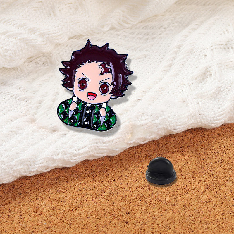 Demon Slayer: Kimetsu no Yaiba characters brooch badge