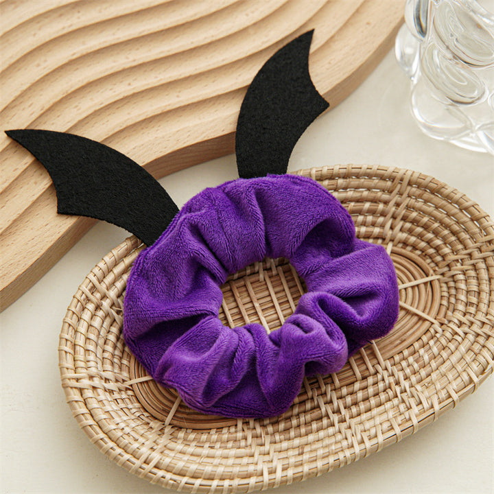 Halloween Hair Accessories Party Bat Bow Intestine Hair Ring
