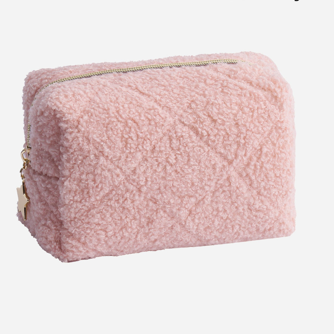 Plush cosmetic bag portable pillow bag storage bag
