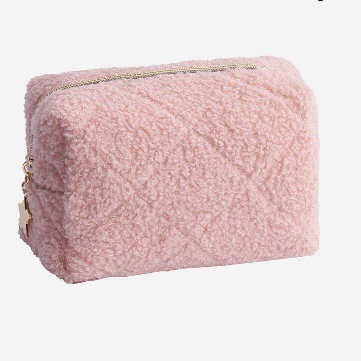 Plush cosmetic bag portable pillow bag storage bag