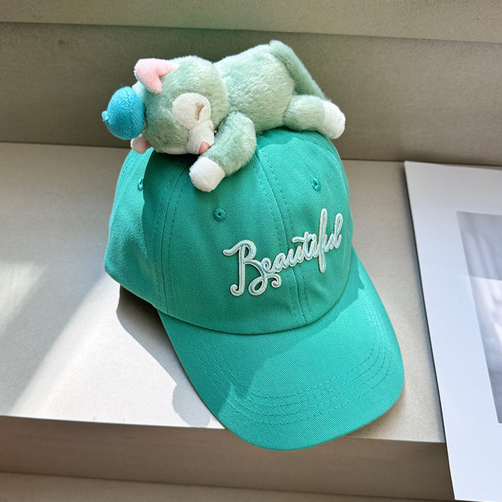 Cartoon doll decorated parent-child baseball cap