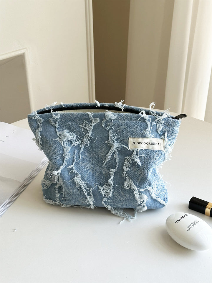 Denim Fashion Cosmetic Bag travel toiletry bag