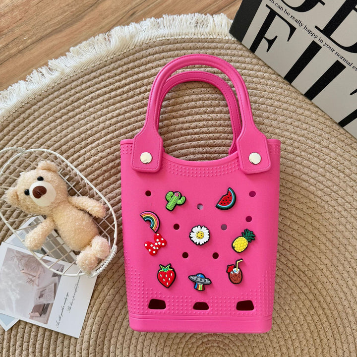 EVA Beach Bogg handbag DIY hole seaside beach bag