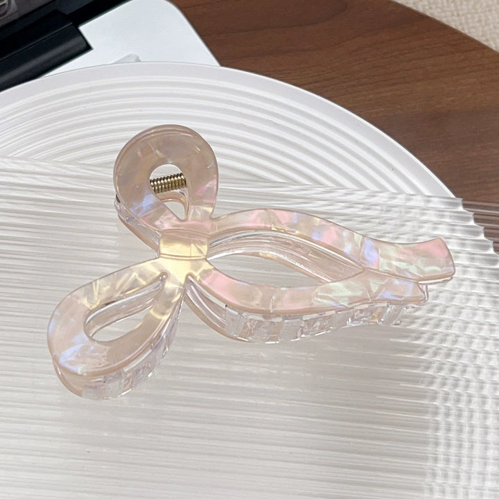 Jelly color bow hair claw clip fairy ribbon bow hair clip