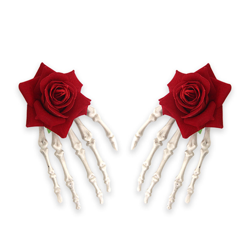 Halloween Skeleton Hand Hair Clip Halloween Party hair accessories
