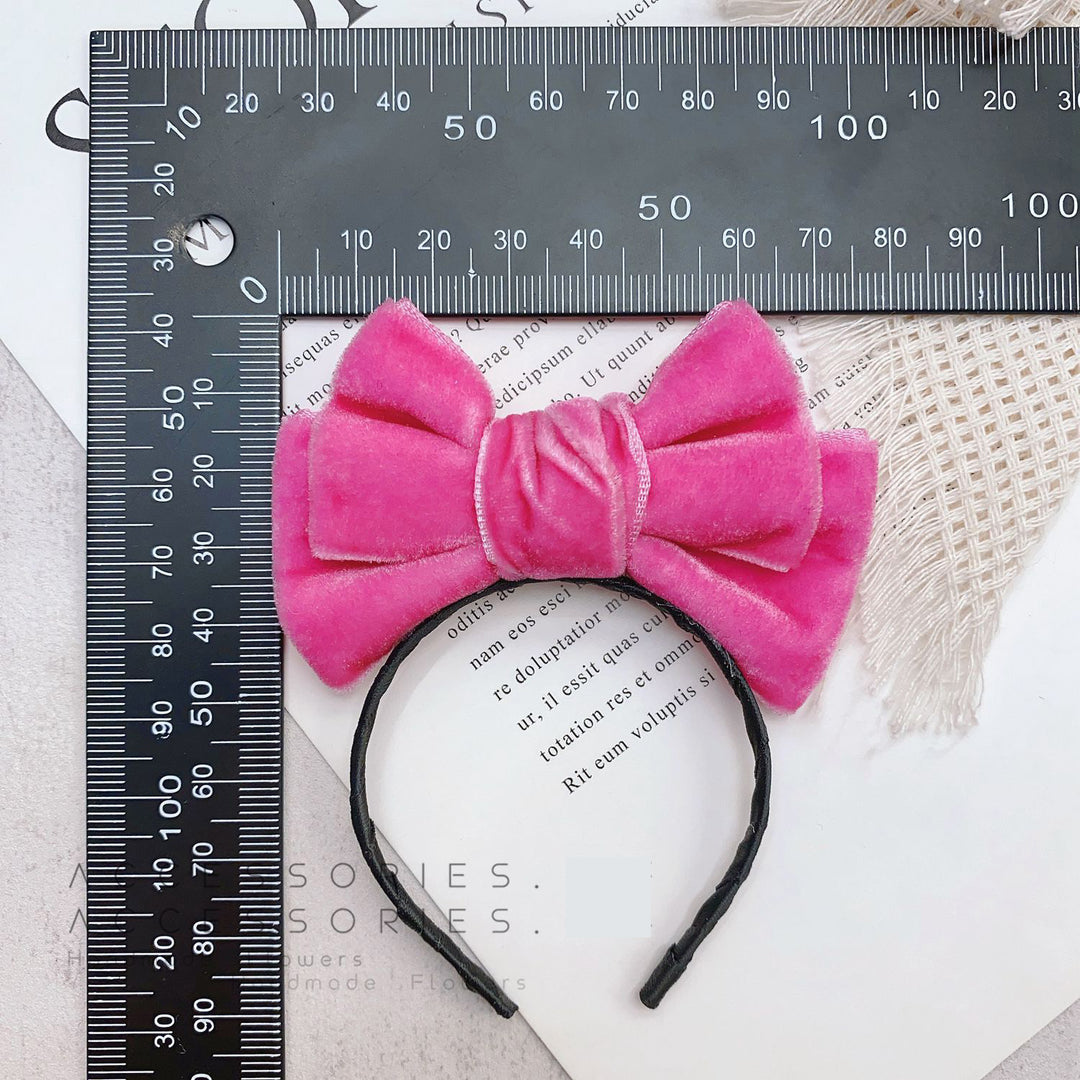 Handmade Velvet Bow Headband for dolls labubu headband