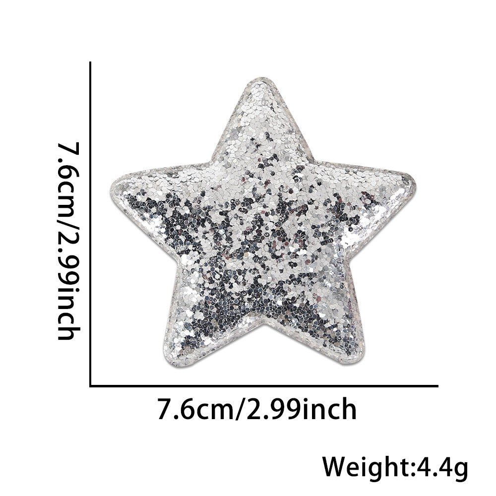 4th of July star sequin hair clip for kids&adults