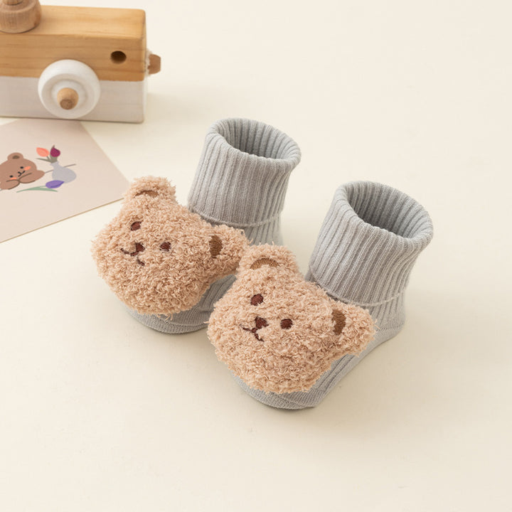 Newborn baby non-slip Terry plush socks