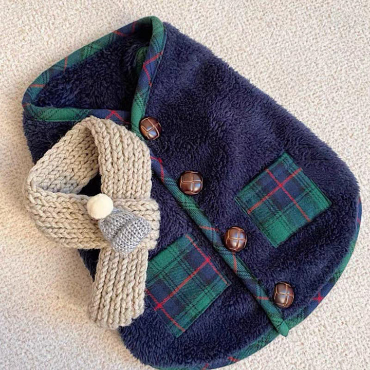 Christmas pet cat clothes fleece Christmas Dress-up