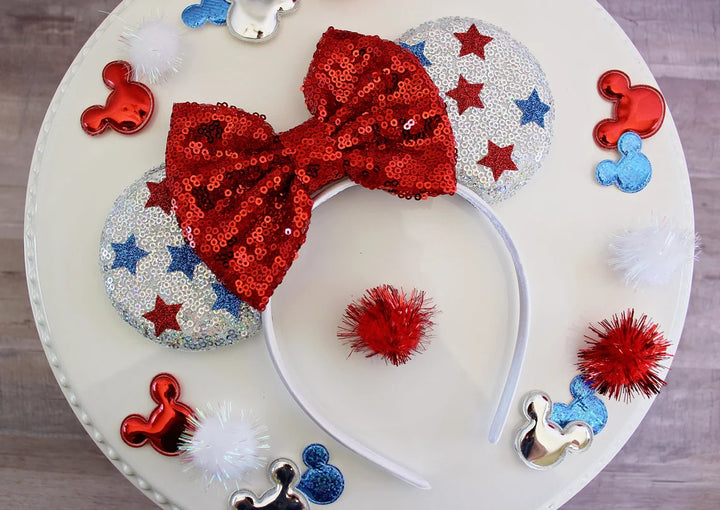 American Star National Flag Mickey Headband for 4th of July