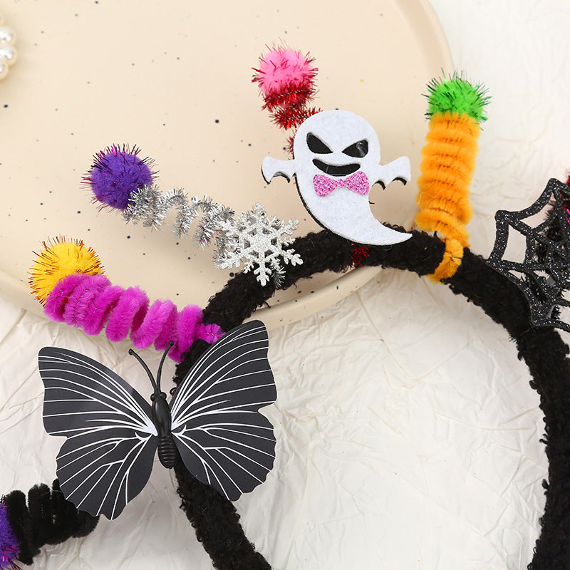 Halloween funny pumpkin ghost headband for kids