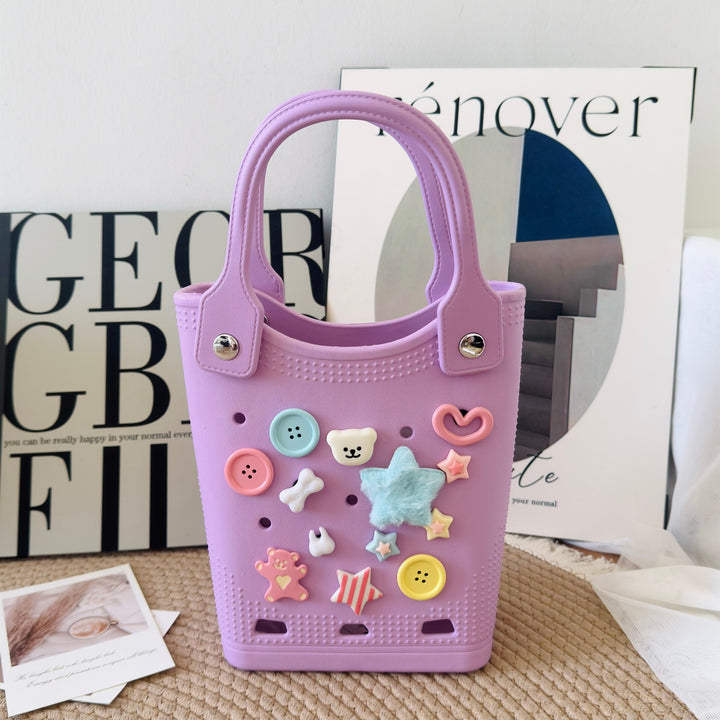EVA Beach Bogg handbag DIY hole seaside beach bag