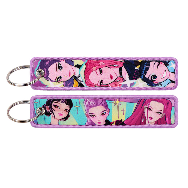 Kpop Demon Hunters fabric keychain bag pendant
