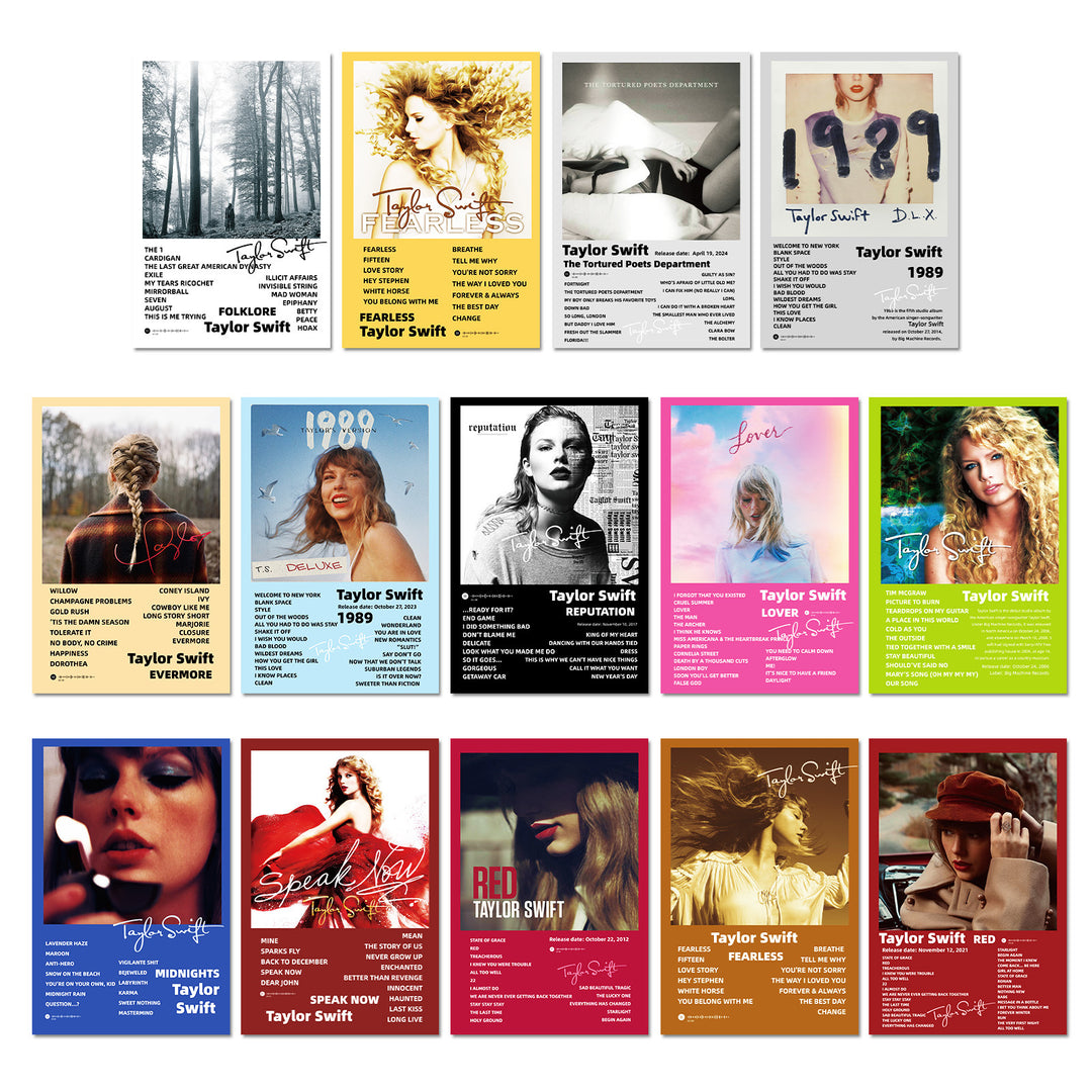 14pcs Taylor Swift album cover poster Swiftie wall decoration