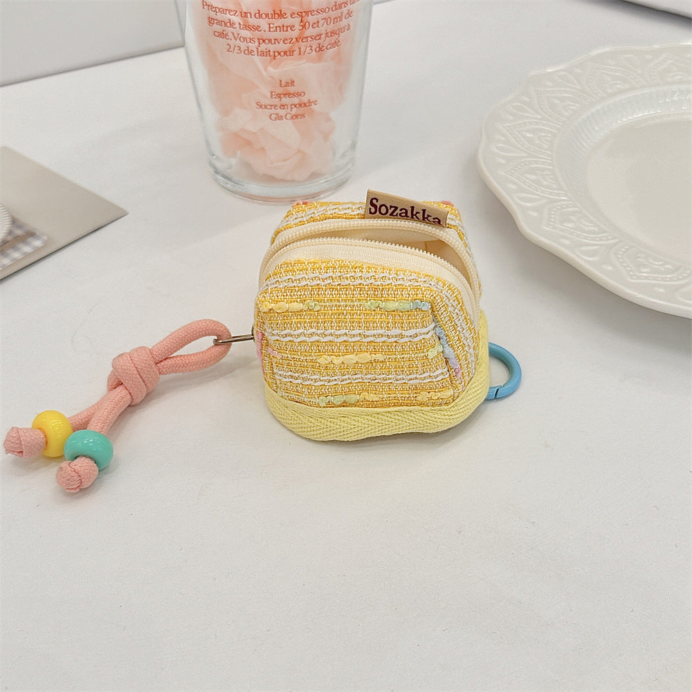 Candy-colored Bluetooth earphone protective case mini purse