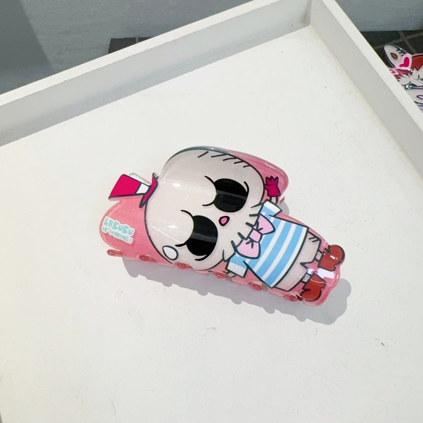 Labubu acrylic hair claw clips