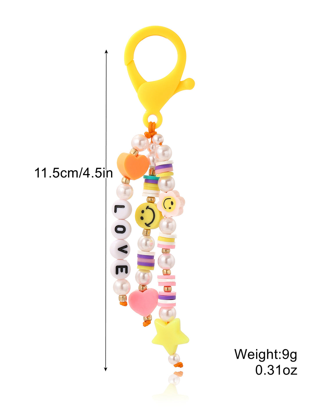 Smiley face LOVE letter pendant gift for best friends