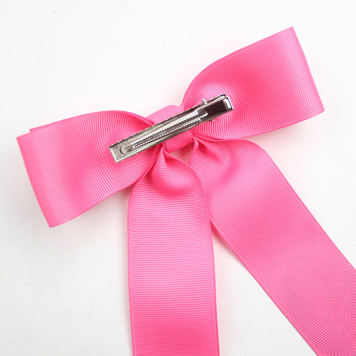 Back to school crayon  ribbon bow hair clips