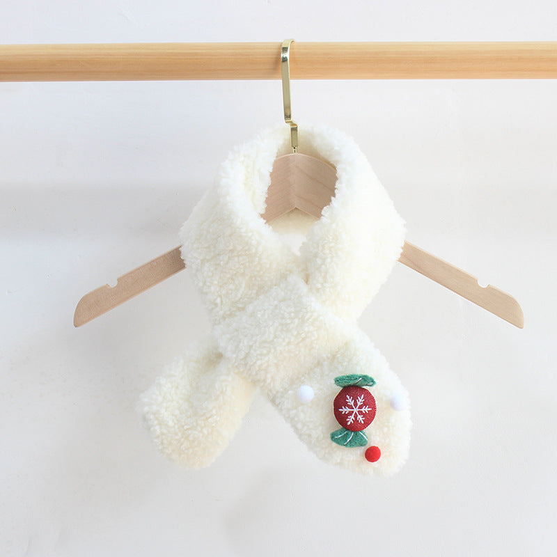 Children's Christmas fleece warm scarf xmas gifts