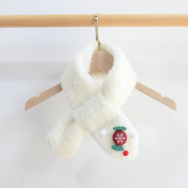Children's Christmas fleece warm scarf xmas gifts