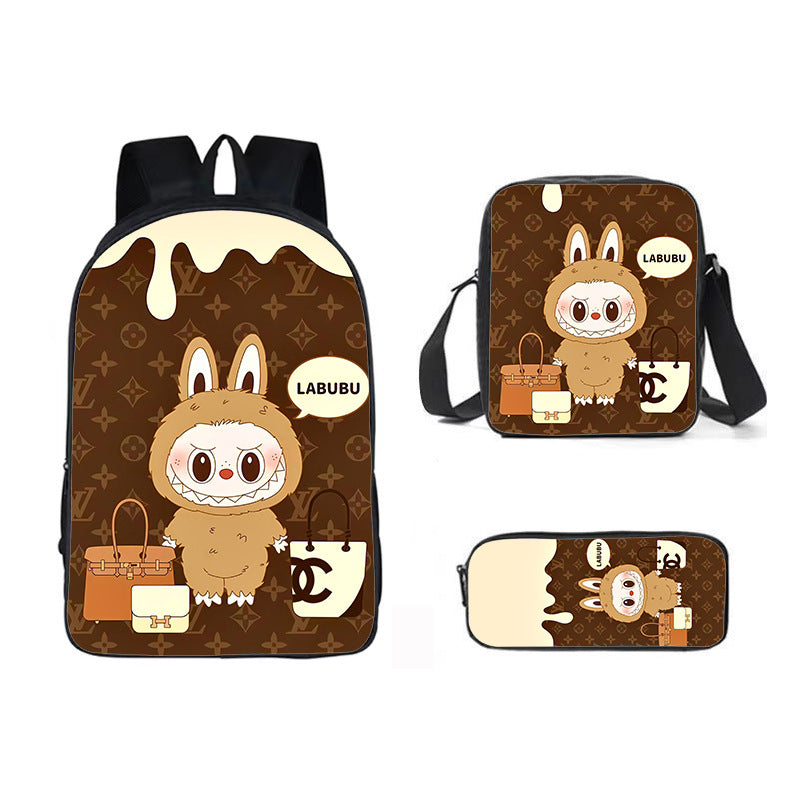 Labubu school bag 3PCS set backpack pencil case