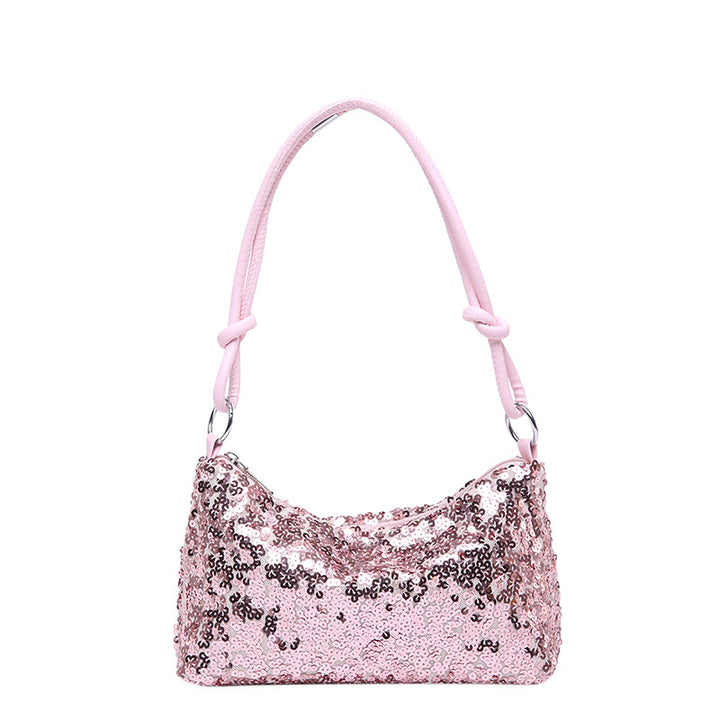 Sparkling sequined women's shoulder bag