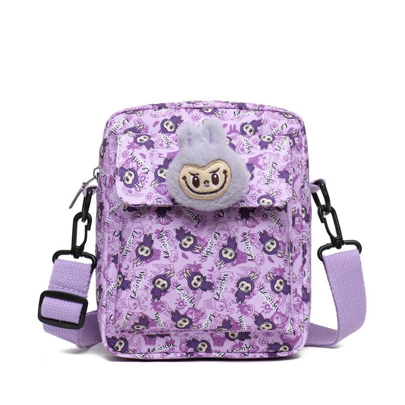 Large capacity labubu shoulder bag crossbody bag