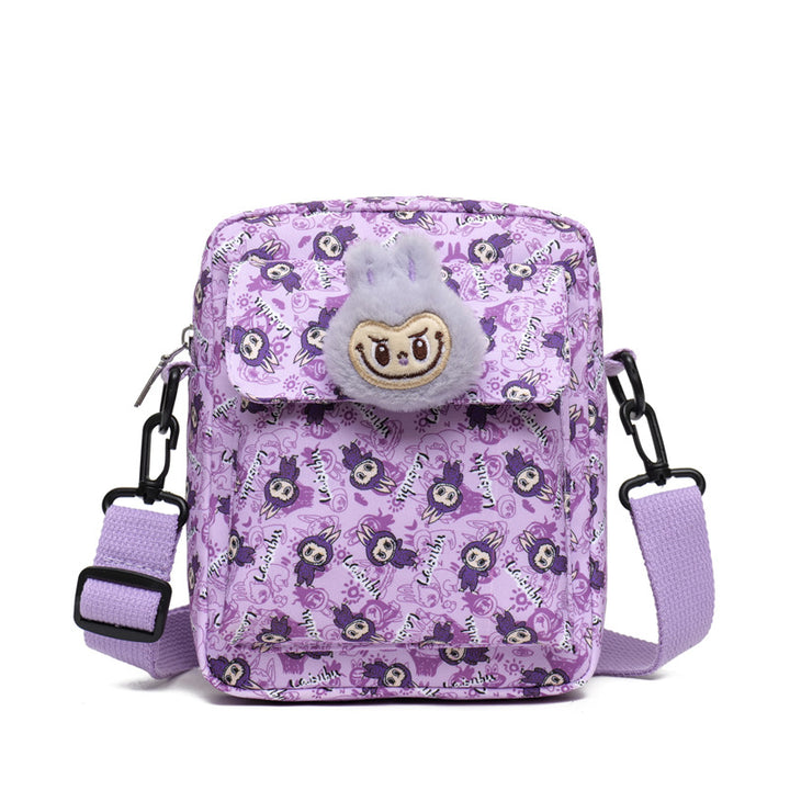 Large capacity labubu shoulder bag crossbody bag