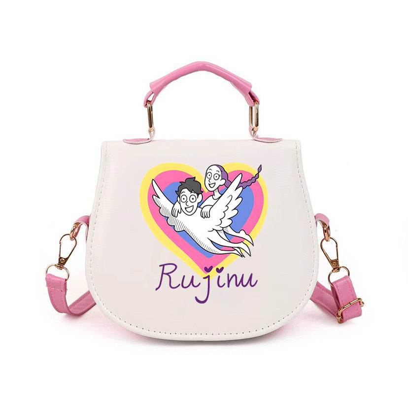 Kpop Demon Hunter small PU handbag shoulder bag-pink