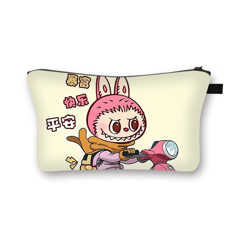 Labubu cosmetic bag portable toiletry bag