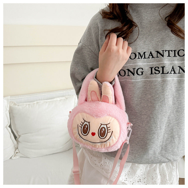 Labubu furry cute handbag labubu crossbody bag
