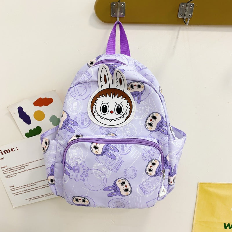 Labubu printed children's schoolbags large capacity backpack